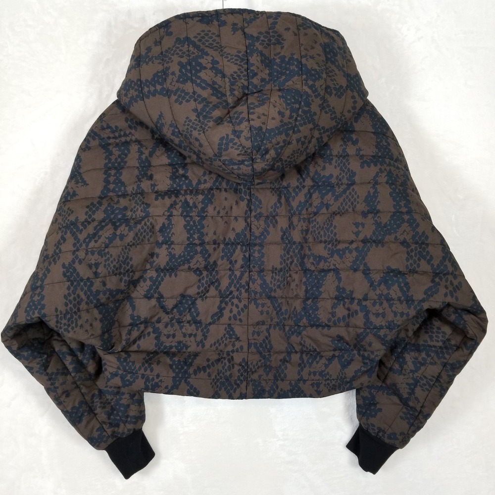 Cabi Python Puffer Jacket Brown Black Snakeskin P… - image 2